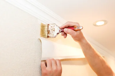 Pose de papier peint au Mazeau — revêtements muraux et toiles de verre